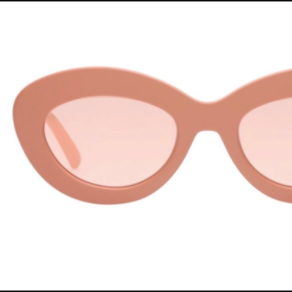 Le Specs Oval Flexus Sunglasses Matte Nude - Picture 3 of 4